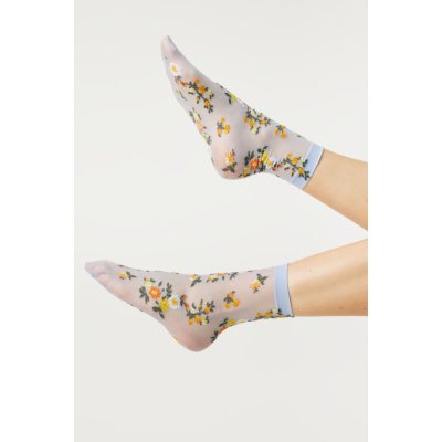 Oroblú Silonové ponožky Embroidery 20 DEN modrá