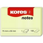 Kores samolepicí bloček 75 x 50 mm, 100 listů – Zboží Dáma