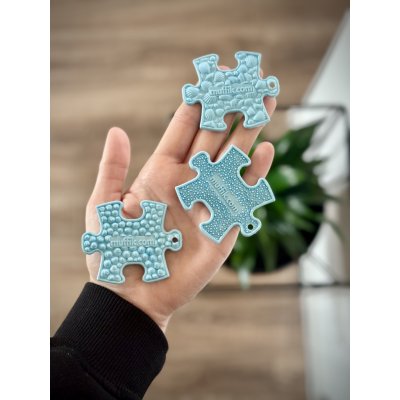 Muffik Senzorický nano puzzlík pastelově modrá LIMITKA MFK 031 19 – Zboží Dáma