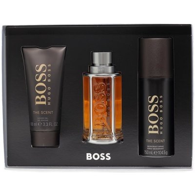Hugo Boss The Scent EDT 100 ml + deostick 150 ml + sprchový gel 100 ml dárková sada – Zboží Mobilmania
