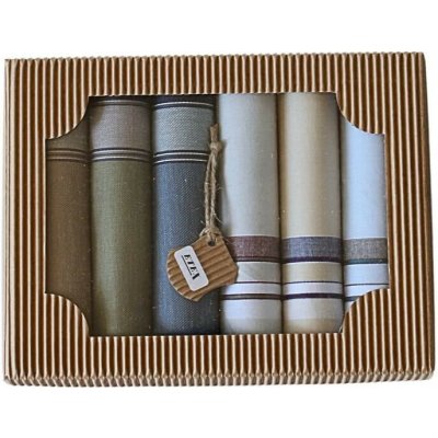 ETEX Pánské látkové kapesníky v dárkové krabičce M5 - 6 kusů – Hledejceny.cz