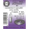 Těsnění k pračce HARTMAN membrány vypouštěcích ventilů T2431, T101, CH01, WC, sada č.143