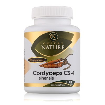 Golden Nature Cordyceps 30% polysacharidů 100 kapslí