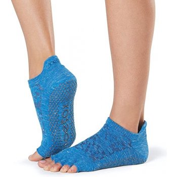 ToeSox LOW RISE bezprstové protiskluzové ponožky LAPIS