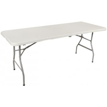 Malatec skládací stůl půlený, bílý 180cm