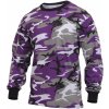 Pánské Tričko Triko s dlouhým rukávem VIOLET CAMO