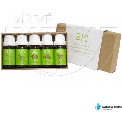 Hanscraft 100% BIO aroma esence kolekce 1 5x mix esenciálních vonných olejů 11 ml