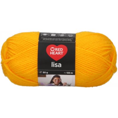 Red Heart Lisa 00184 Yellow Pletací příze – Hledejceny.cz
