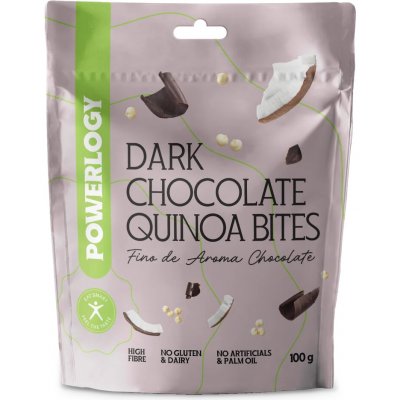 Powerlogy Dark Chocolate Quinoa Bites 100 g – Hledejceny.cz