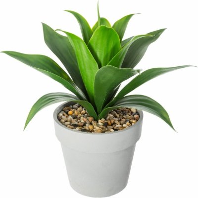 Atmosphera Umělá rostlina ALOE VERA, 34 cm, bílý květináč