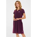 Doctor Nap kojicí bavlněná noční košile Fly krátká vínová – Zboží Dáma