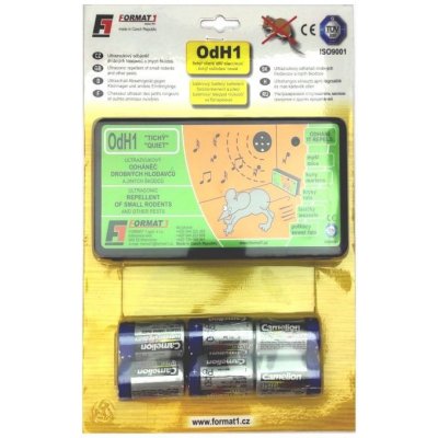 Format OdH1 Odpuzovač myší a kun slyšitelný sada plašič + baterie