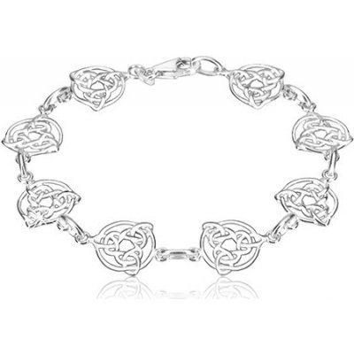 Šperky eshop ze stříbra keltské uzly se třemi cípy v kruhu jednoduchá očka R43.15