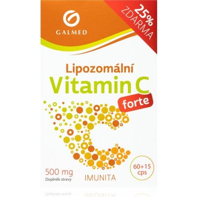Galmed Vitamín C lipozomální forte 500 mg 75 kapslí