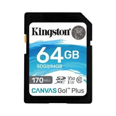 KINGSTON SDXC Class 10 64GB SDG3/64GB, SDG3/64GB