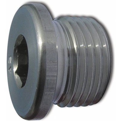 DIN 908 G1. 1/2. A4 zátka s vnitřním 6-hranem, palcový závit, bez těsnícího kroužku, nerez – Hledejceny.cz