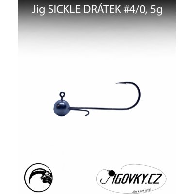 Jigovky.cz Jigové hlavičky Sickle Drátek vel.4 5g 5 ks – Zboží Dáma