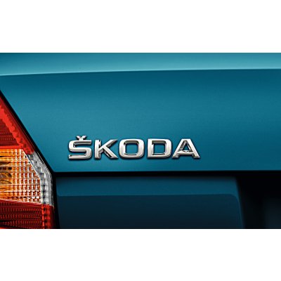 ZADNÍ NÁPIS ŠKODA original pro vozy ŠKODA - nové provedení - stříbrný 5JA853687 2ZZ – Zbozi.Blesk.cz