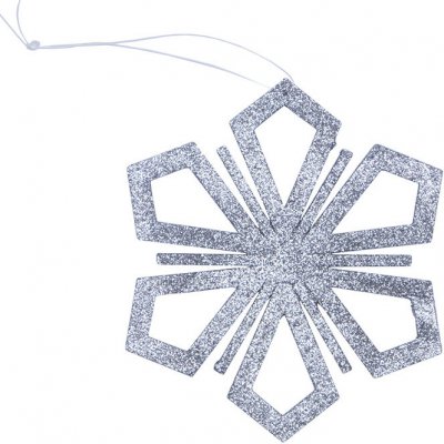 DECOLED Vánoční ozdoba vločka II, pr. 15 cm, stříbrná, překližka, venkovní – Hledejceny.cz