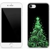 Pouzdro a kryt na mobilní telefon Apple mmCase Gelové iPhone SE 2020 - neonový vánoční stromek 3