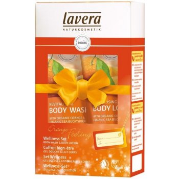 Lavera BIO Pomeranč BIO Rakytník sprchový krém 150 ml + tělové mléko Body Spa 150 ml dárková sada