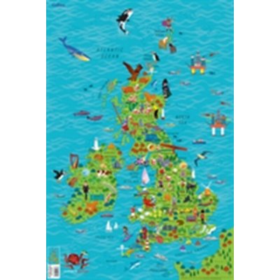Children's Wall Map of the United Kingdom and Ireland – Zboží Mobilmania