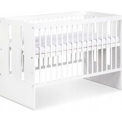 Klupś Dřevěná postýlka Meble Paula 60 x 120 bílá – Sleviste.cz