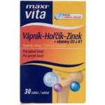 Maxivita Vápník Hořčík Zinek + Vitamíny D3 a K1 30 tablet – Zboží Mobilmania