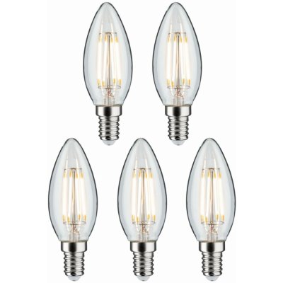 Paulmann Filament 230V LED svíčka E14 5x4,8W 2700K čirá 290.94 – Hledejceny.cz