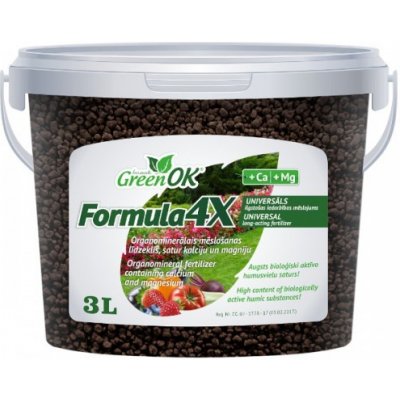 GreenOK Formula 4X Organominerální hnojivo NPK Ca Mg 3l