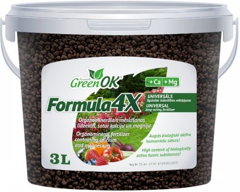 GreenOK Formula 4X Organominerální hnojivo NPK Ca Mg 3l