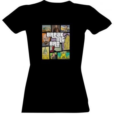 Tričko s potiskem Breaking Bad / Better Call Saul dámské Černá – Hledejceny.cz