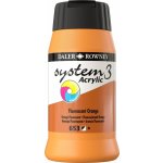 Daler Rowney System3 akrylová barva Fluorescent Orange 500 ml 1 ks – Hledejceny.cz