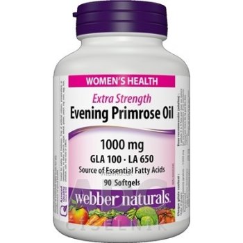 Webber pupalky dvouleté Naturals Evening Primrose Oil 1000 mg 90 kapslí