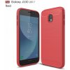 Pouzdro a kryt na mobilní telefon Pouzdro JustKing plastové s broušenou texturou Samsung Galaxy J3 2017 - červené