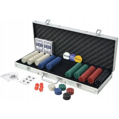 zahrada-XL Poker set s 500 žetony – Zboží Dáma