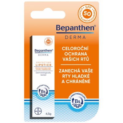 GP GRENZACH Bepanthen Derma balzám na rty SPF50 4,5 g – Zboží Dáma