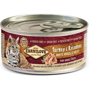 Carnilove White Muscle Meat Turkey&Reindeer Cats 100 g