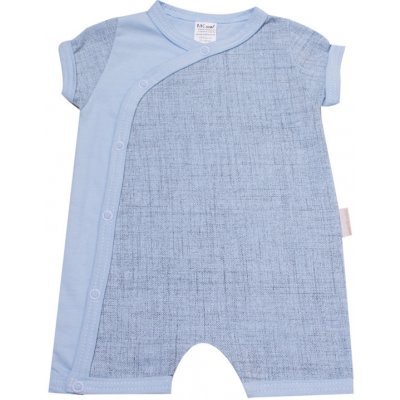 Overal letní kojenecký TISK MKcool MK modro šedý – Zboží Mobilmania
