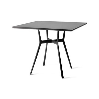 Tribu Jídelní stolek Branch, čtvercový 80x80cm, rám hliník white, deska teak – Hledejceny.cz