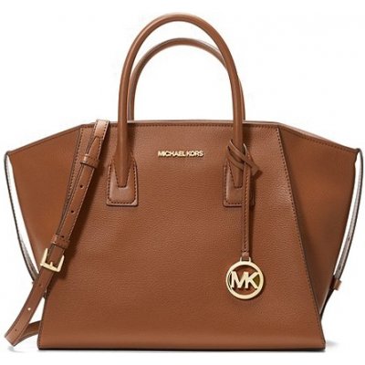 Michael Kors kožená kabelka Avril large luggage hnědá – Hledejceny.cz