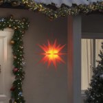 vidaXL Svítící vánoční hvězda s LED skládací červená 43 cm – Hledejceny.cz
