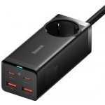 Pouzdro Baseus GaN3 Pro stolní rychlonabíjecí adaptér 2x USB-A, 2x Type-C 100W černé – Zboží Mobilmania