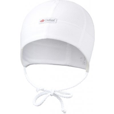 LITTLE ANGEL Čepice smyk zavazovací plochý šev Outlast® bílá – Zboží Dáma