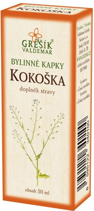 Grešík Kokoška kapky Devatero bylin 50 ml