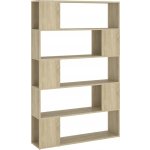 vidaXL Regálová knihovna Sonoma Oak 100x24x155 cm odvozený výrobek ze dřeva – Sleviste.cz