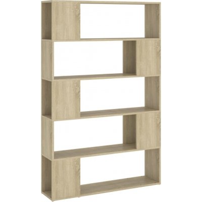 vidaXL Regálová knihovna Sonoma Oak 100x24x155 cm odvozený výrobek ze dřeva – Sleviste.cz