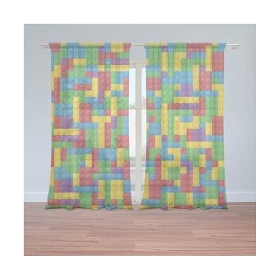 Sablio Záclony Barevná stavebnice: 2ks 150x250cm – Hledejceny.cz