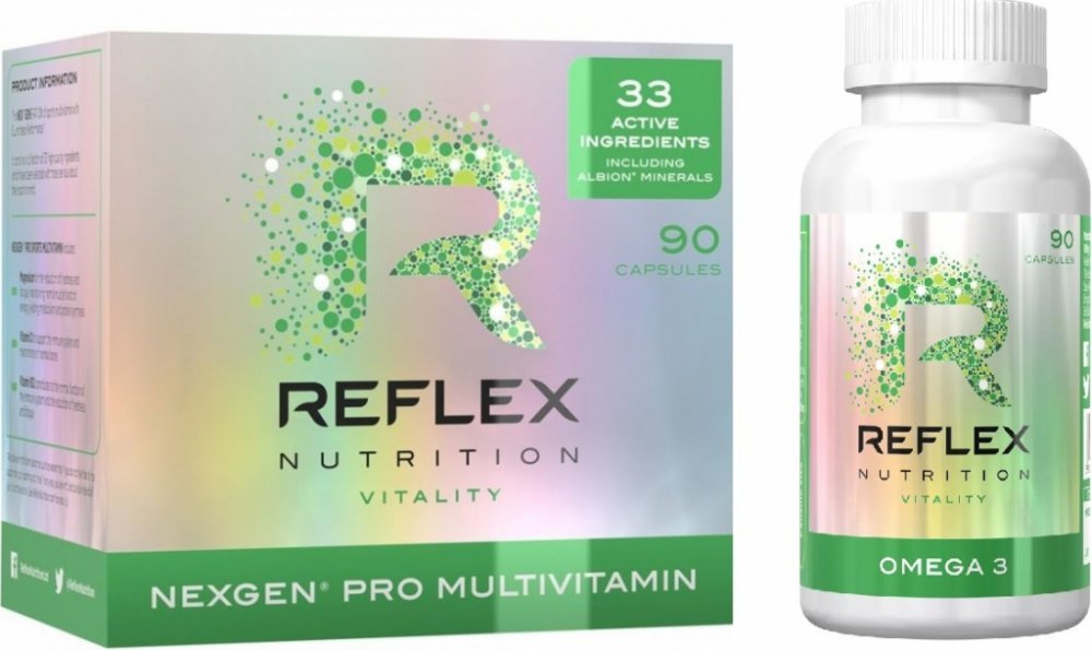 Reflex Nutrition Nexgen Pro + Omega 3 90 + 90 kapslí | Srovnanicen.cz