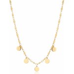 S'Agapõ Pozlacený ocelový náhrdelník s penízky SUM02 – Zboží Dáma